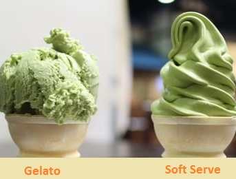 Gelato vs softy