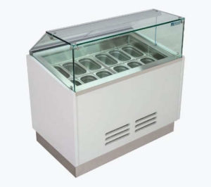 Straight Glass Display Freezer